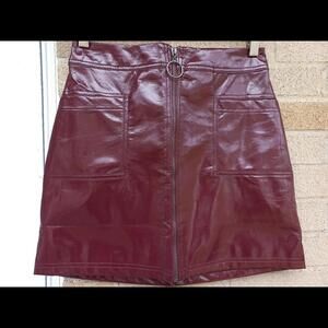 Very Cute Burgundy Mini Skirt Wild Fable Small [COPY]